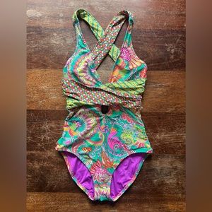 Trina Turk - Size Small One Piece Swimsuit